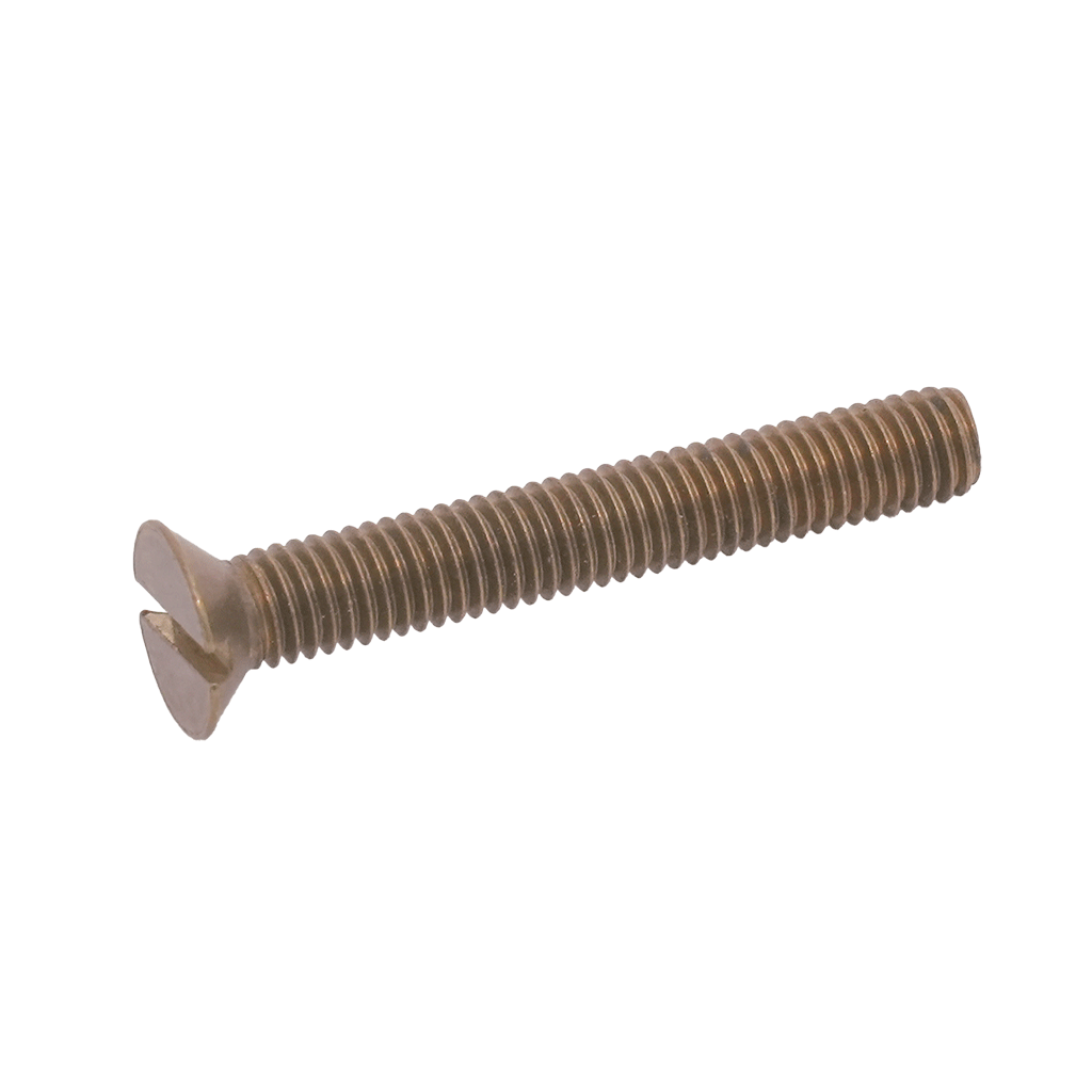 Slotted flat countersunk head screws DIN 963 brass – Berardi Group