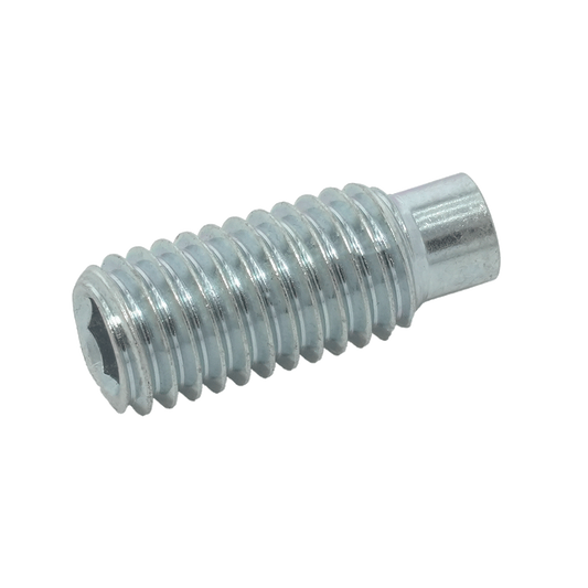 Hex socket set screws with dog point DIN 915 class 45H zinc plated