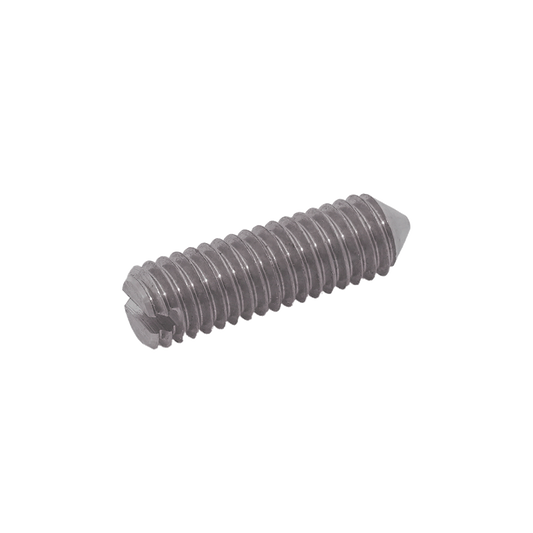 Slotted set screws with cone point DIN 553 class 14H