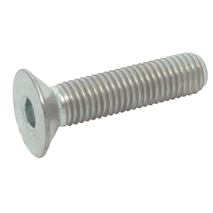 Vite testa svasata piana esagono incassato Tutto filetto DIN 7991 acciaio 010.9/10.9 Zincato bianco