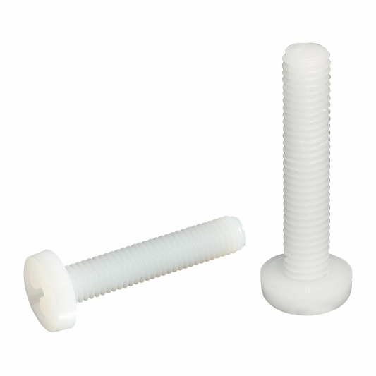 Phillips pan head screw DIN 7985 - Nylon natural