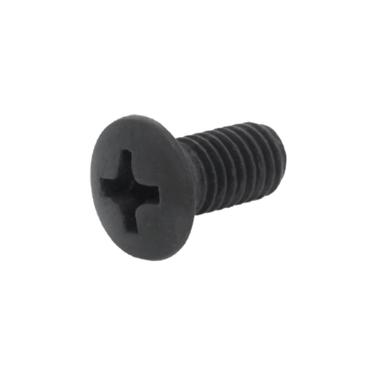 Phillips oval head screw DIN 966 iron 4.8 Black zin plated