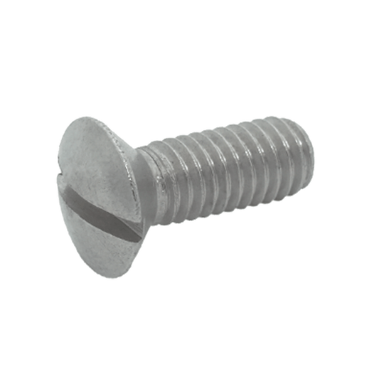 Slotted oval head screw DIN 964 stainless steel A2