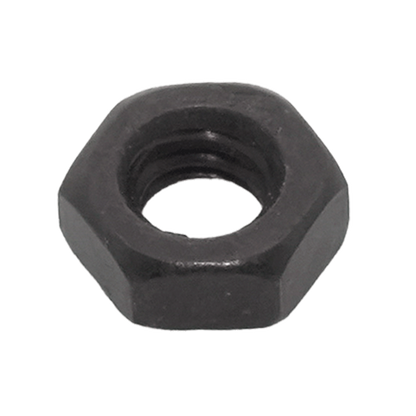 Low Hex Nut DIN 936 Steel 04 Black Zinc