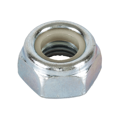 DIN 985 Hex Locking Nut low type, fine thread Cl 8 Zinc Plated
