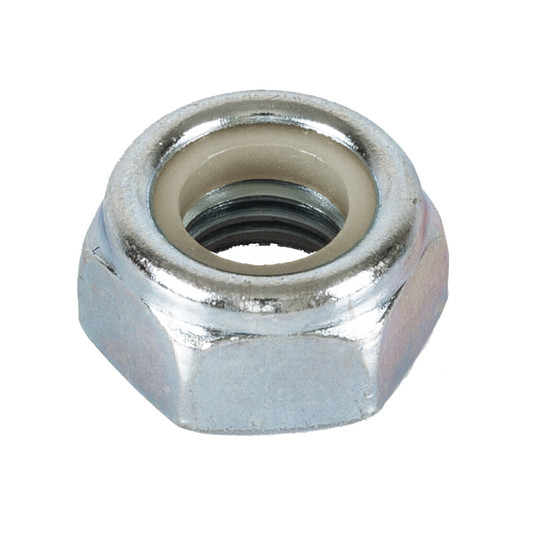 DIN 985 Hex Locking Nut low type, fine thread Cl 8 Zinc Plated