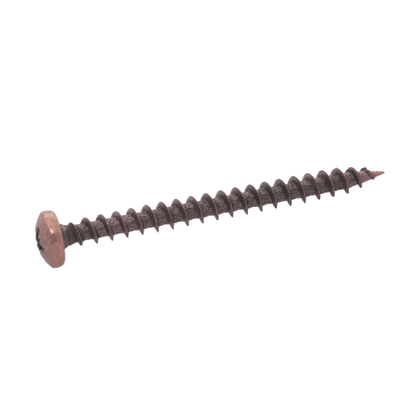 Chipboard screw Pozi Pan head C15 Bronze plated