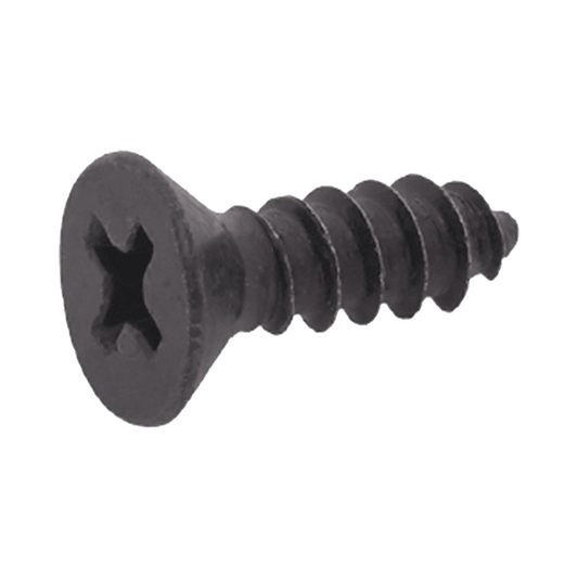 DIN 7982 C-H cross recessed CSK tapping screw black zinc plated