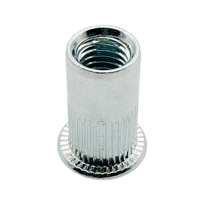 Insert fileté cranté cylindrique, Acier