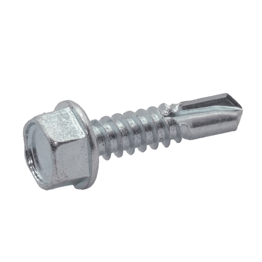 DIN 7504-K Hexagon head drilling screw, fake washer Zinc plated