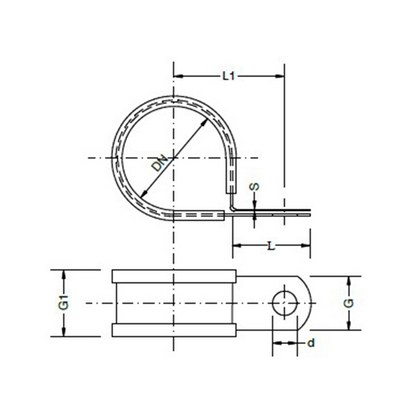 Serre-câble forme R W5