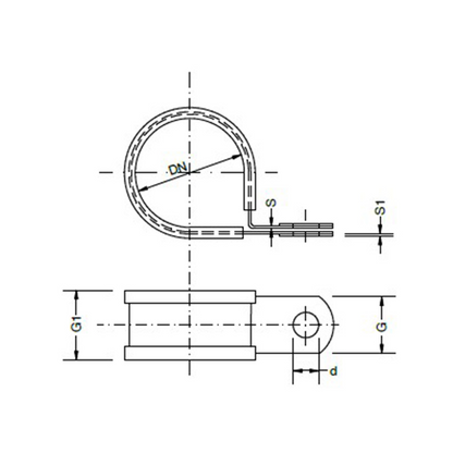 Serre-câble forme R renforcé