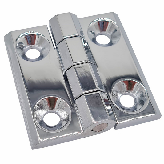 Prominent screw-on hinge with holes ZAMA