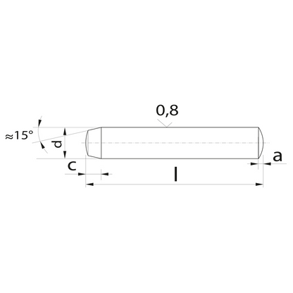 DIN 6325 Parallel pin m6
