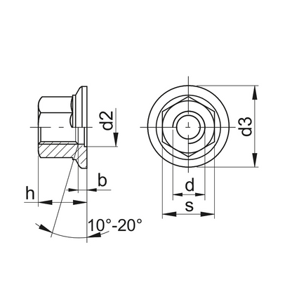 DIN 74361-H Wheel Nuts with thrust washer Cl 10