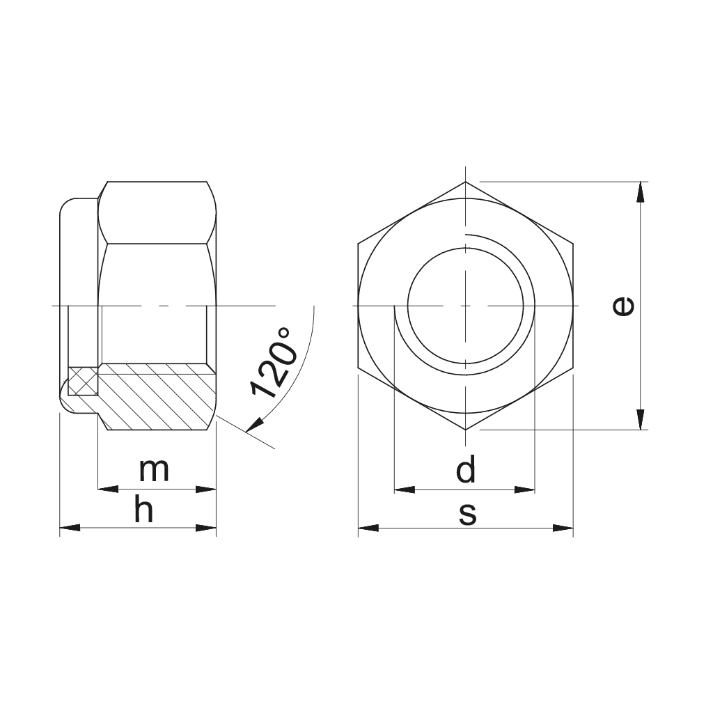 DIN 982 Hex Locking Nut High Type Fine Thread Cl 8 Zinc Plated din-982-hex-locking-nut-high-type-fine-thread-cl-8-zinc-plated