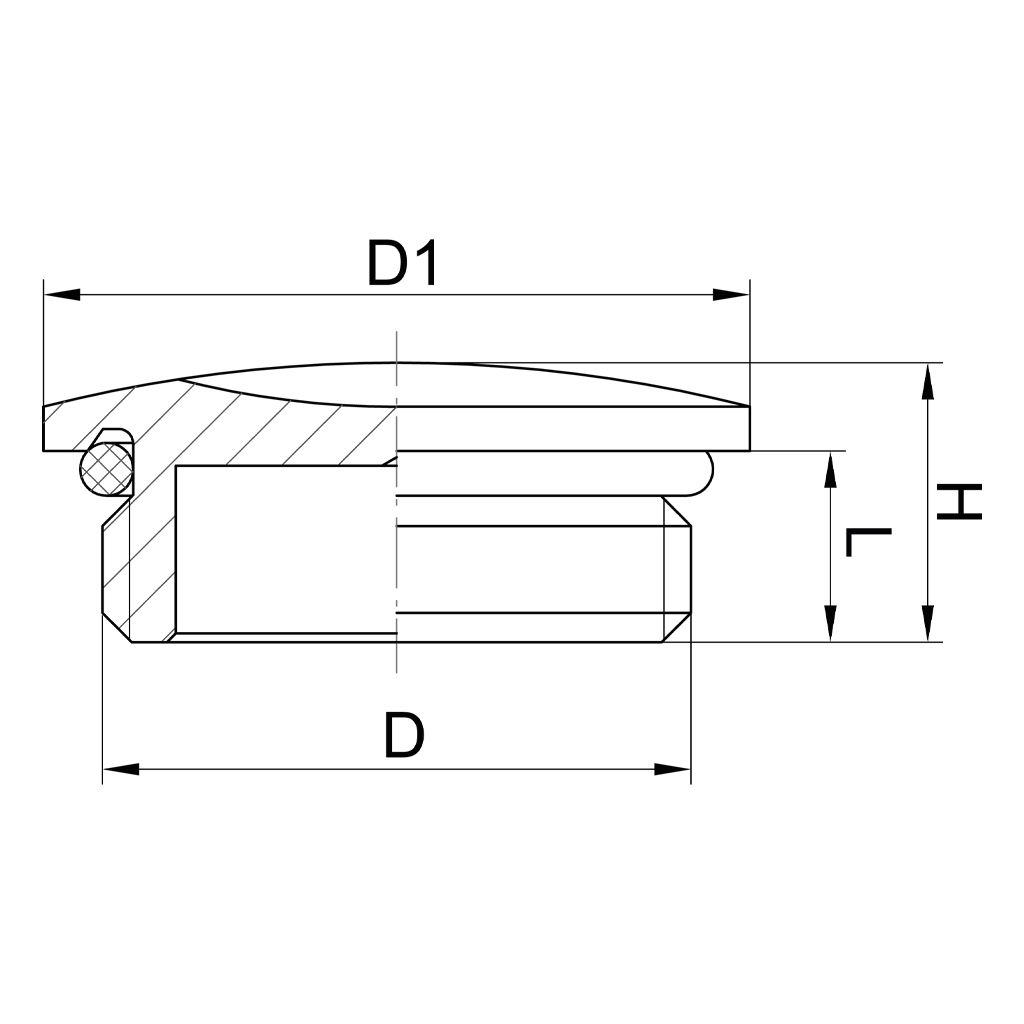 Pg Threaded Plug Threaded Plug with O-ring PG Thread – Berardi Group