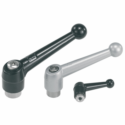 20° Adjustable clamping lever with stainless steel bush