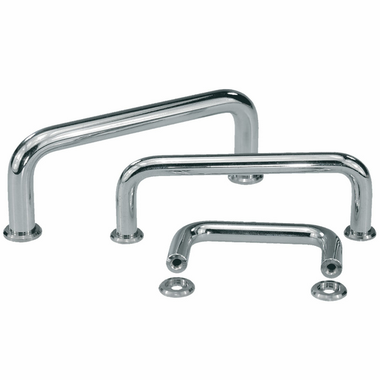 D-shaped handle glossy chrome plated