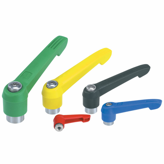 20° Adjustable clamping lever with stainless steel bush