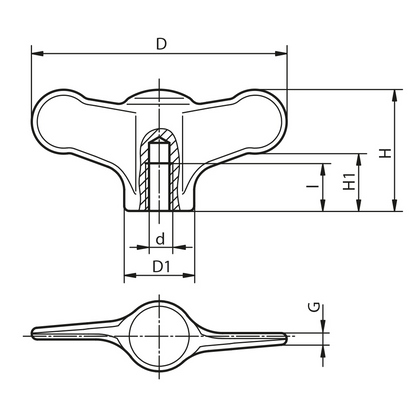 Galletto di serraggio inox