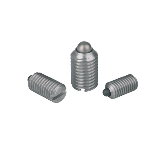 Slotted spring plunger stainless steel - Thrust pin