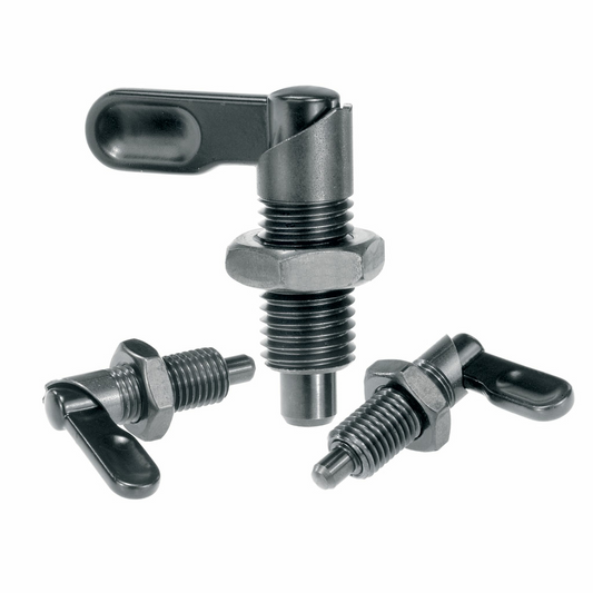Cam action indexing plunger