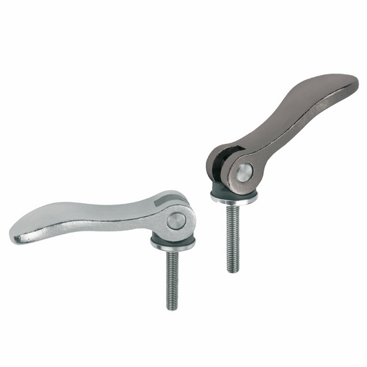 Eccentric stainless steel cam lever with pin