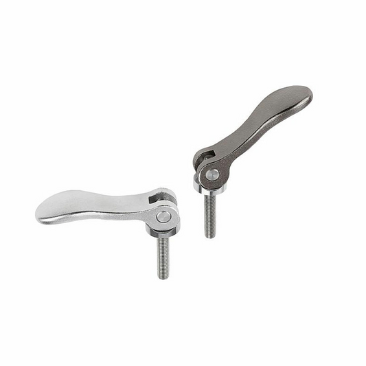 Eccentric cam lever with pin