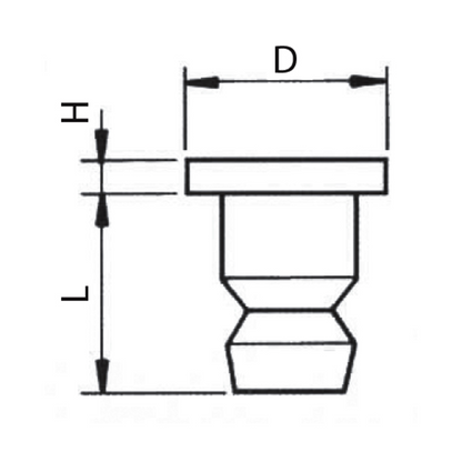 Screw grommet leaktight