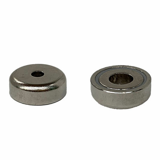Cylindrical through hole pot magnet