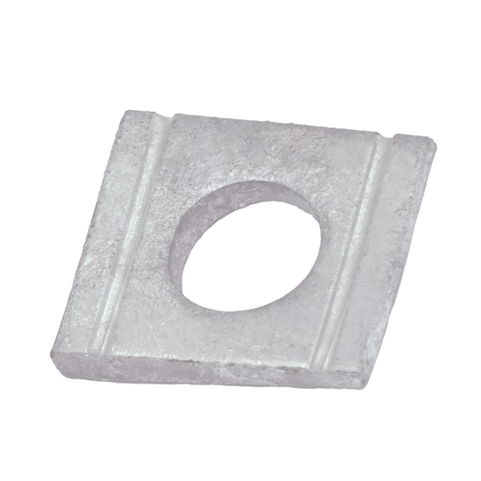 Square taper washer for U-sections inclination 8% DIN 434 HDG