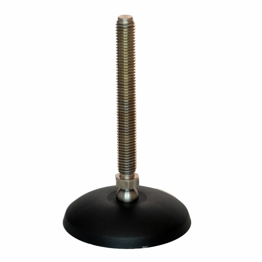 Piedino snodato inox senza antiscivolo 15°