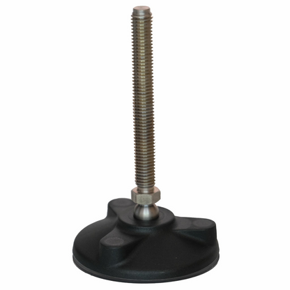 Piedino snodato inox con antiscivolo 15° PD6ST