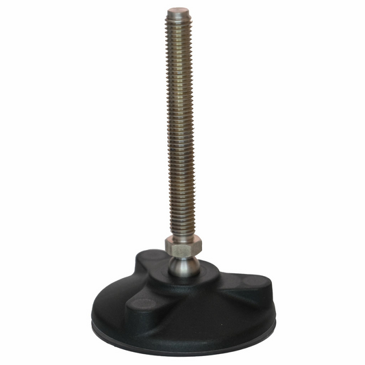 Piedino snodato inox con antiscivolo 15° PD6ST
