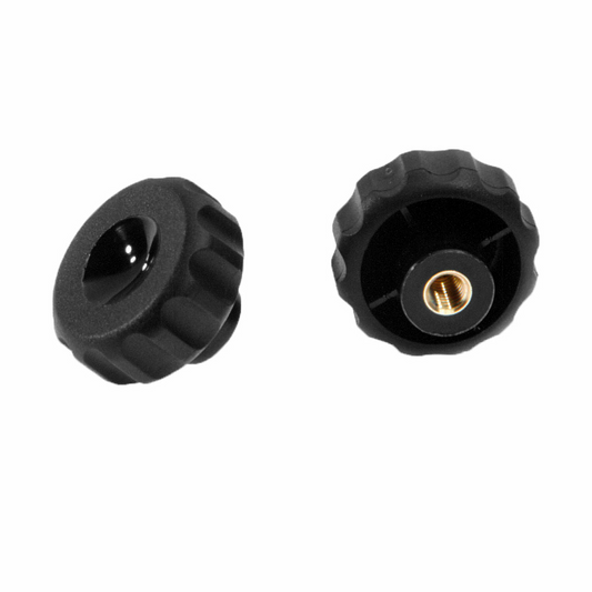 Bouton à lobes avec douille filetée borgne