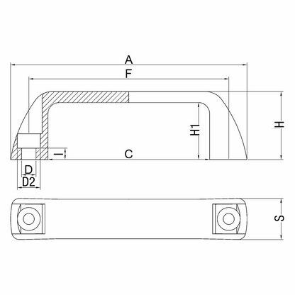 Maniglia a ponte FLP-W